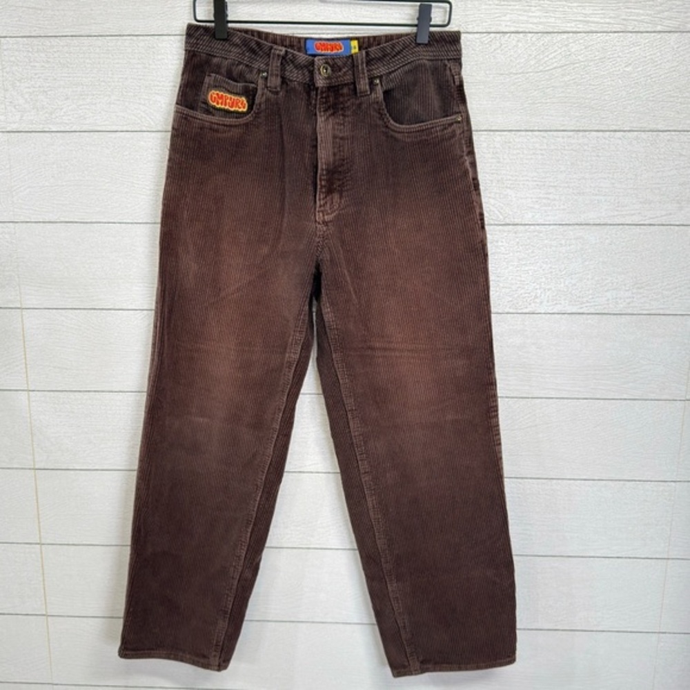 Empyre Relax Brown Corduroy Pants Sz 28 Straight Leg 90s Skate Y2K Streetwear